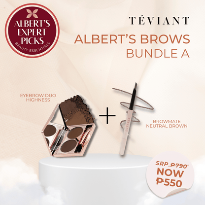 ALBERT'S BROWS BUNDLE A (EYEBROW DUO HIGHNESS + BROWMATE NEUTRAL BROWN)