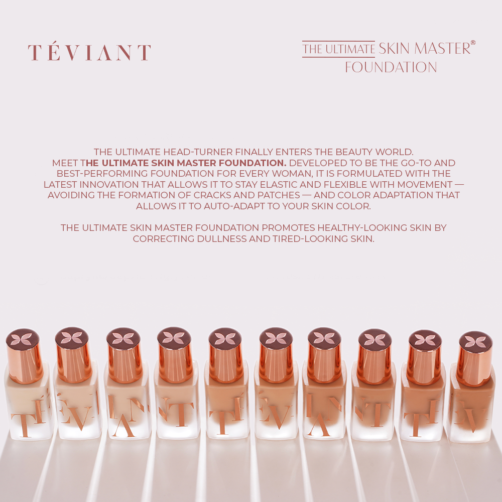 TEVIANT | THE ULTIMATE SKIN MASTER FOUNDATION | VELVET FINISH | LIGHTWEIGHT | VEGAN