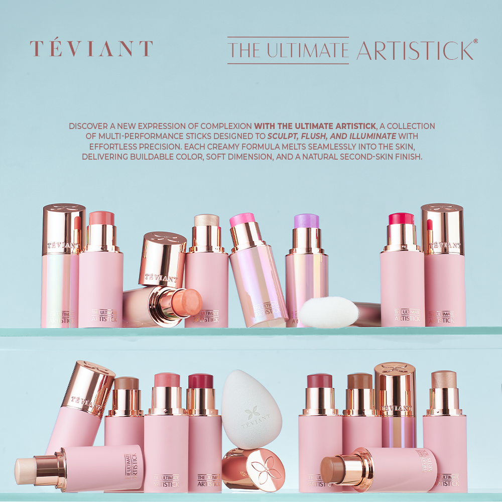 TEVIANT | THE ULTIMATE ARTISTICK | VELVET BLUSH STICK | VELVET SCULPTOR STICK | VELVET LUMINIZER STICK | GLOW BLUSH STICK | GLOW BALM STICK