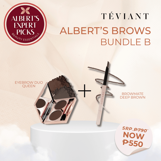 ALBERT'S BROWS BUNDLE B (EYEBROW DUO QUEEN + BROWMATE DEEP BROWN)