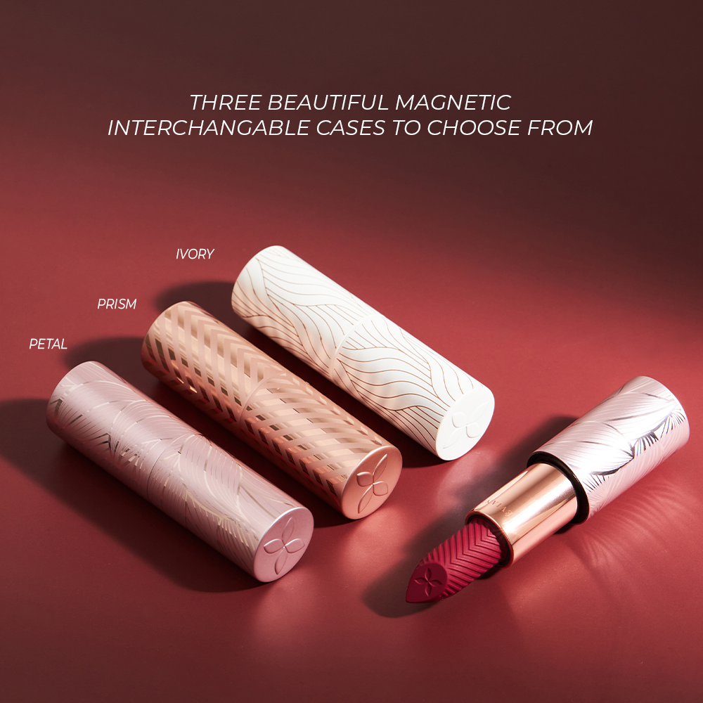 Teviant | Lipulence | A Kiss of Opulence | Bullet Lipstick | Interchangeable Magnetic Case