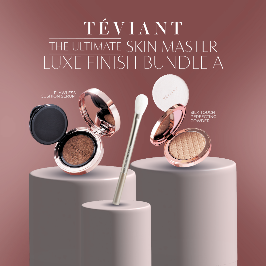 LUXE FINISH A (Cushion Complete Set + Silk Touch Perfecting Powder + Detailed Face Brush) - Teviant Beauty