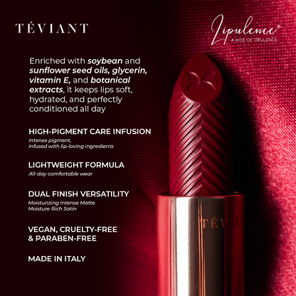 Teviant | Lipulence | A Kiss of Opulence | Bullet Lipstick | Interchangeable Magnetic Case - Teviant Beauty