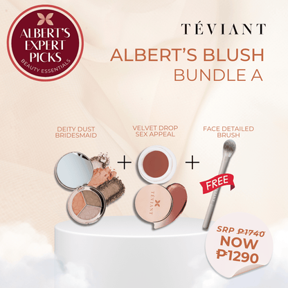 ALBERT'S EXPERT PICK - BLUSH BUNDLE A (BRIDESMAID + SEX APPEAL WITH GWP DETAILED FACE BRUSH)