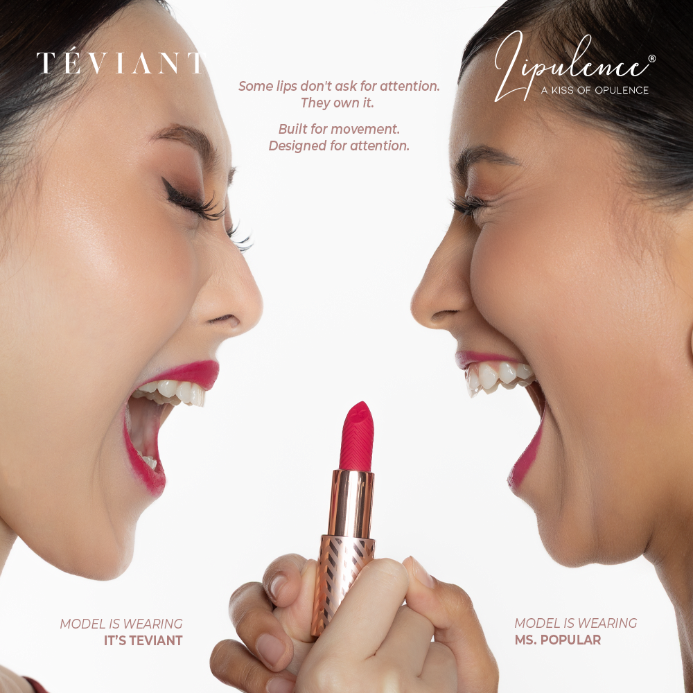 Teviant | Lipulence | A Kiss of Opulence | Bullet Lipstick | Interchangeable Magnetic Case - Teviant Beauty