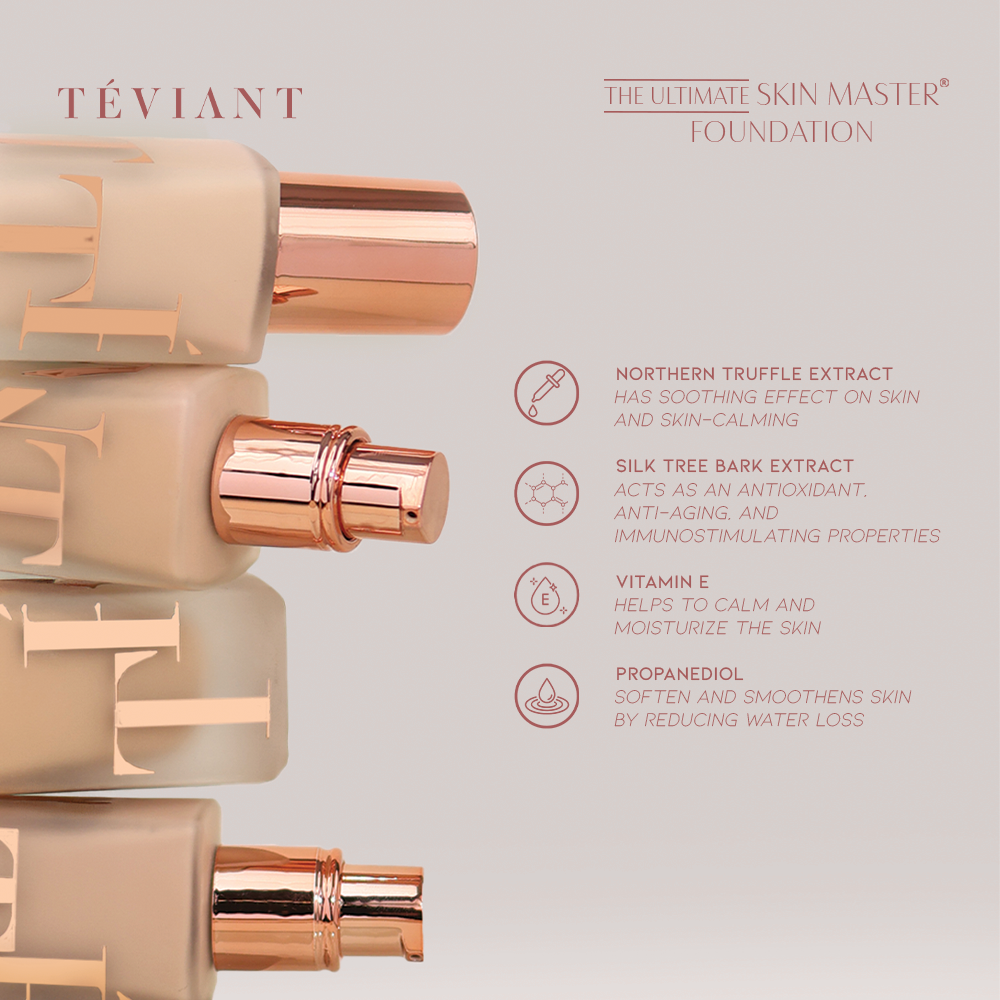 TEVIANT | THE ULTIMATE SKIN MASTER FOUNDATION | VELVET FINISH | LIGHTWEIGHT | VEGAN - Teviant Beauty
