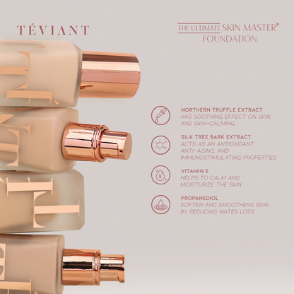 TEVIANT | THE ULTIMATE SKIN MASTER FOUNDATION | VELVET FINISH | LIGHTWEIGHT | VEGAN - Teviant Beauty