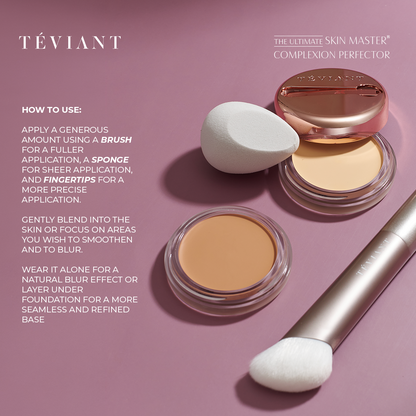 TEVIANT | COMPLEXION PERFECTOR | THE ULTIMATE SKIN MASTER COLLECTION | BLURRING BALM | POWDER FINISH