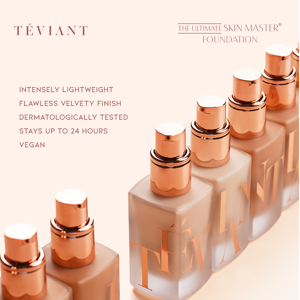TEVIANT | THE ULTIMATE SKIN MASTER FOUNDATION | VELVET FINISH | LIGHTWEIGHT | VEGAN - Teviant Beauty
