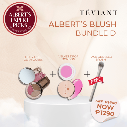 ALBERT'S EXPERT PICK - BLUSH BUNDLE D (GLAM QUEEN + BON BON WITH GWP DETAILED FACE BRUSH)