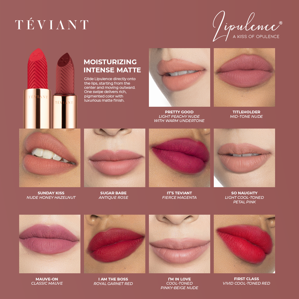 Teviant | Lipulence | A Kiss of Opulence | Bullet Lipstick | Interchangeable Magnetic Case - Teviant Beauty