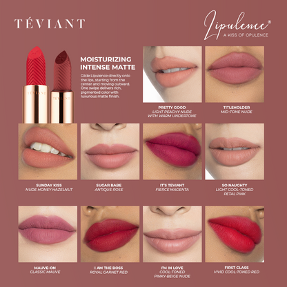 Teviant | Lipulence | A Kiss of Opulence | Bullet Lipstick | Interchangeable Magnetic Case - Teviant Beauty