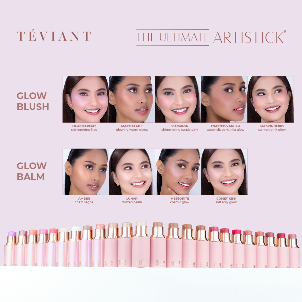 TEVIANT | THE ULTIMATE ARTISTICK | VELVET BLUSH STICK | VELVET SCULPTOR STICK | VELVET LUMINIZER STICK | GLOW BLUSH STICK | GLOW BALM STICK