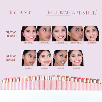 TEVIANT | THE ULTIMATE ARTISTICK | VELVET BLUSH STICK | VELVET SCULPTOR STICK | VELVET LUMINIZER STICK | GLOW BLUSH STICK | GLOW BALM STICK