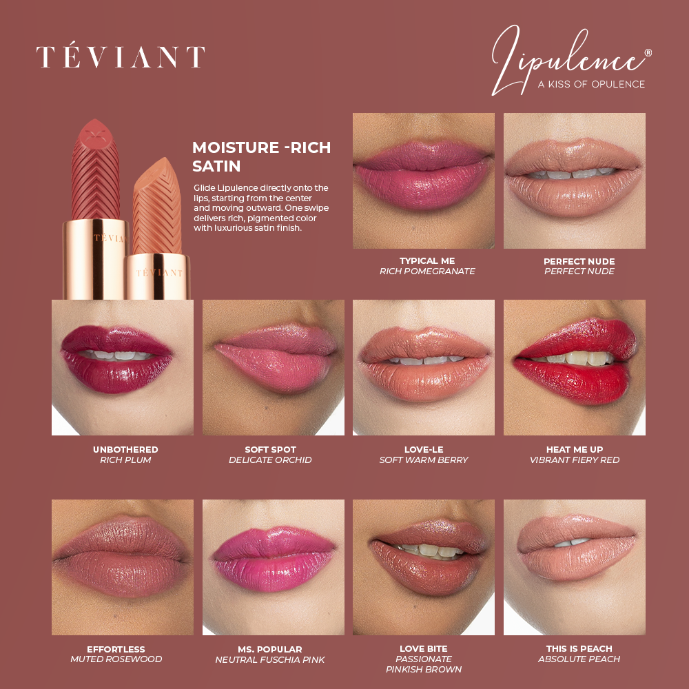 Teviant | Lipulence | A Kiss of Opulence | Bullet Lipstick | Interchangeable Magnetic Case - Teviant Beauty