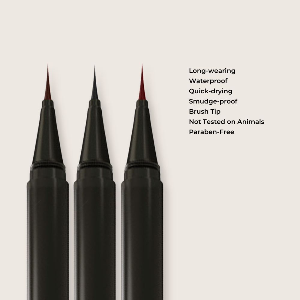 [BUNDLE] LIP VINYL + LIQUID EYELINER PEN | LIGHTWEIGHT | LONG LASTING