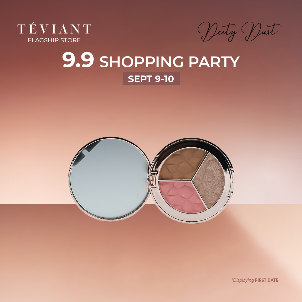 TEVIANT | DEITY DUST | TRIO FACE PALETTE | POWDER BLUSH | POWDER CONTOUR | POWDER HIGHLIGHTER
