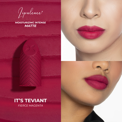 Teviant | Lipulence | A Kiss of Opulence | Bullet Lipstick | Interchangeable Magnetic Case