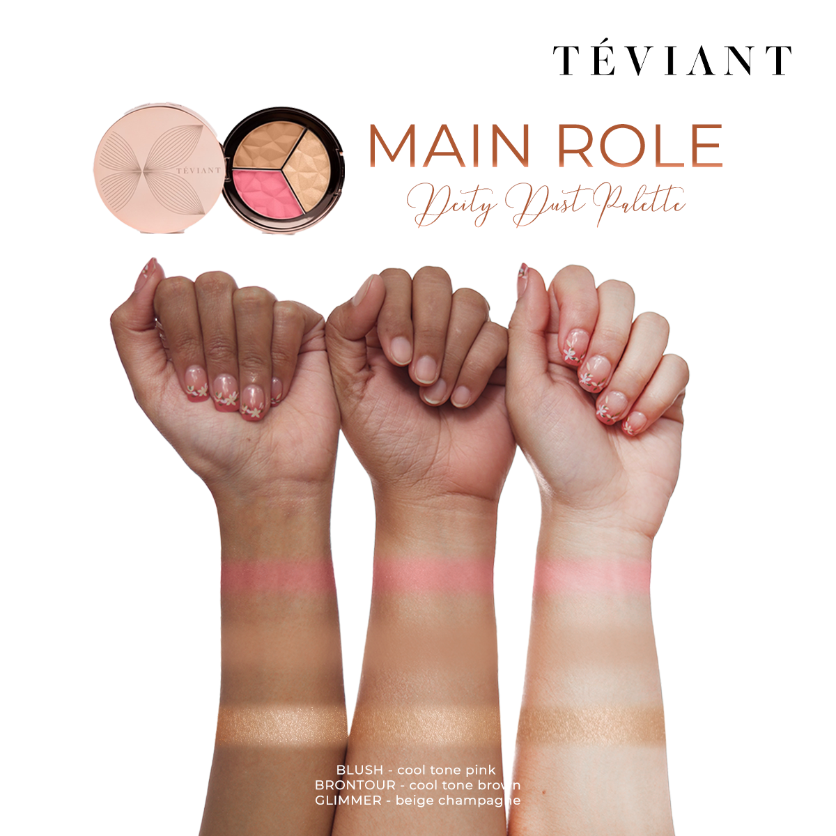 Teviant | Deity Dust | Trio Face Palette