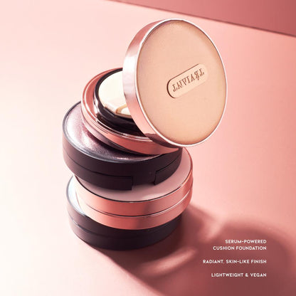 LUXE FINISH B (Cushion Complete Set + Silk Touch Perfecting Powder + Loose Powder + Detailed Face Brush + Beauty Blender) - Teviant Beauty