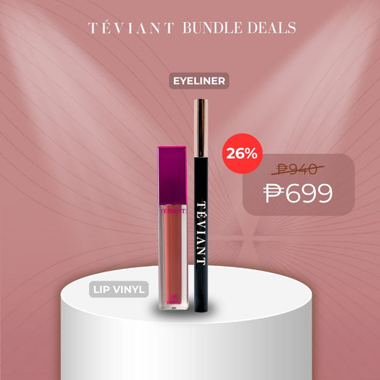[BUNDLE] LIP VINYL + LIQUID EYELINER PEN | LIGHTWEIGHT | LONG LASTING